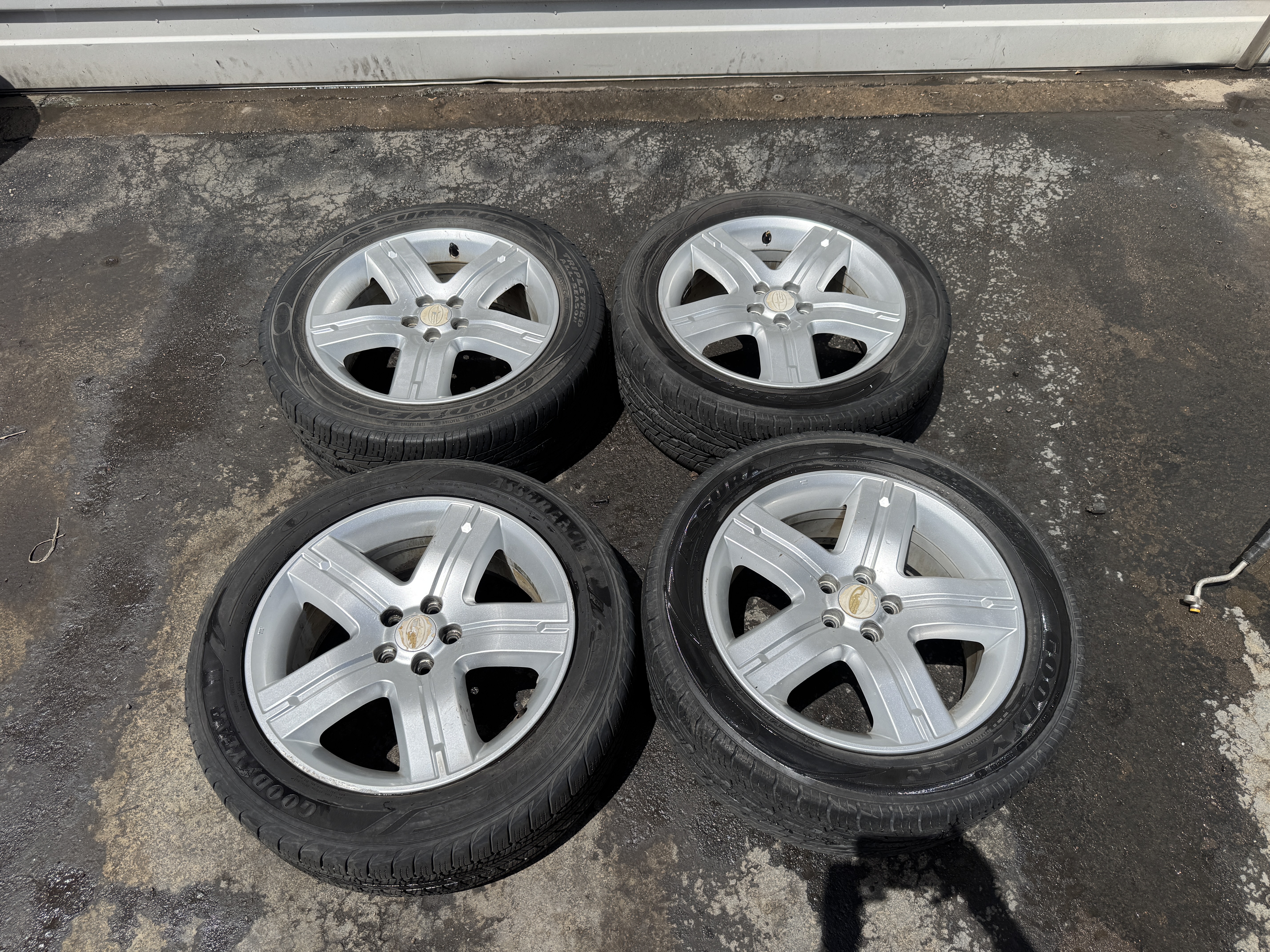 $250: 2010 Forester Wheels w/good A/S tires 215/55/17